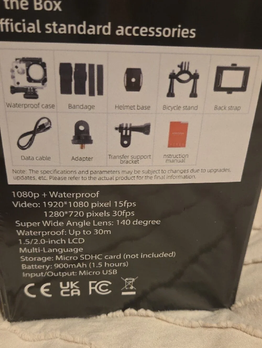 Nortech 3 Pro 4K Action Camera - Black/Clear